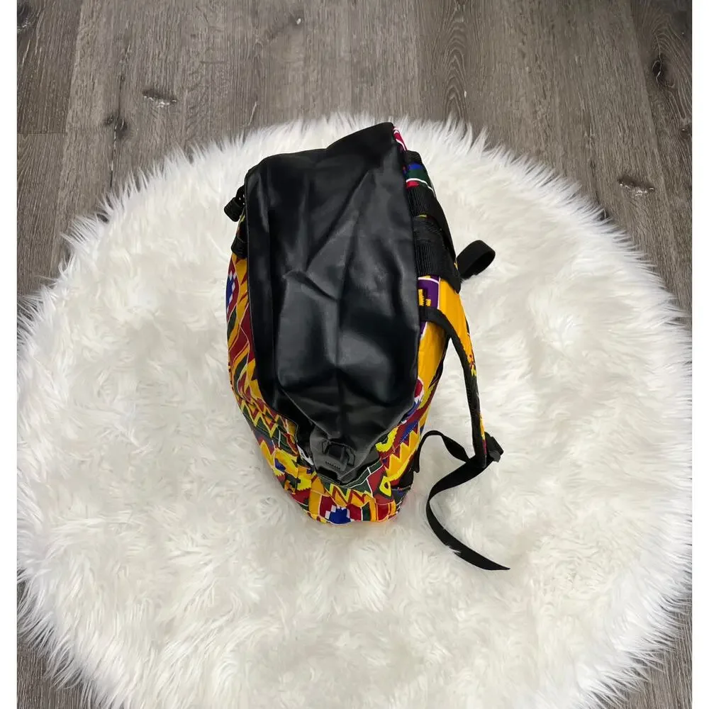 Multi-colored Kente Print Backpack -‎ Back To School Backpack NEW